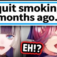 Raden Quit Smoking 2 Months Ago And Surprised Sister Marine and Father Fubuki【Hololive】